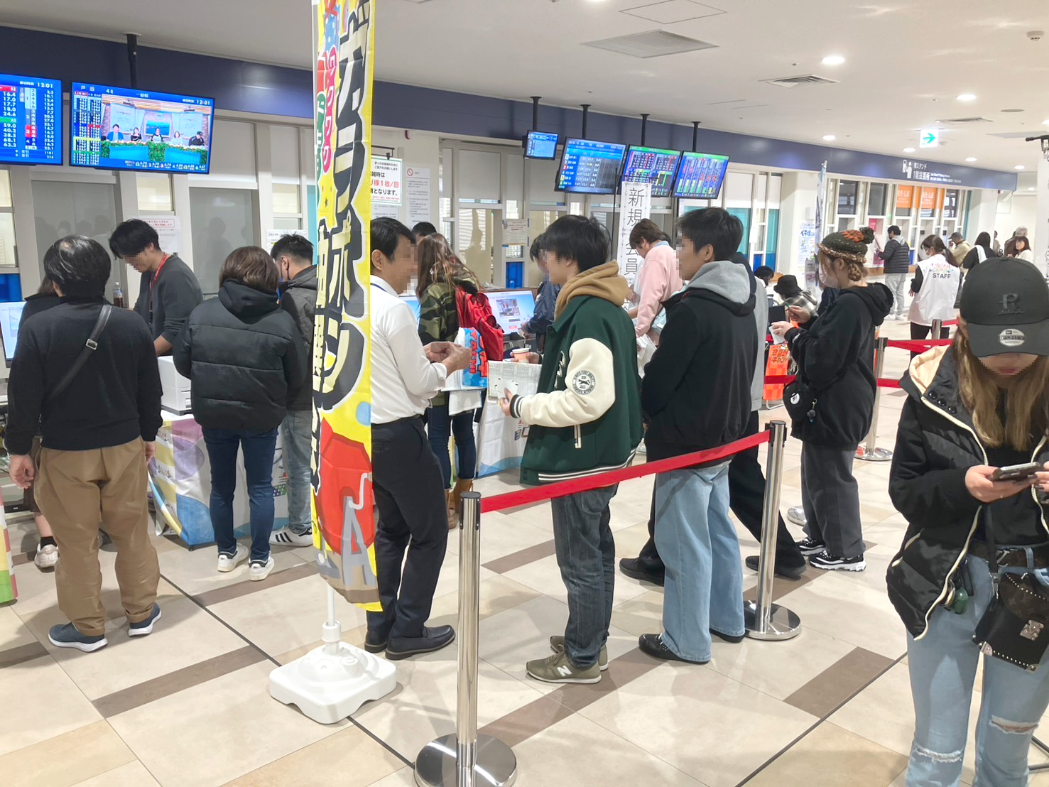 ボートレース福岡初日イベント風景